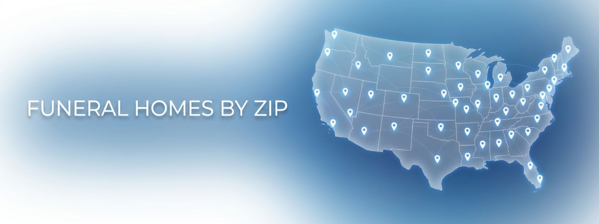 Funeral Homes by ZIP - National Directory Map